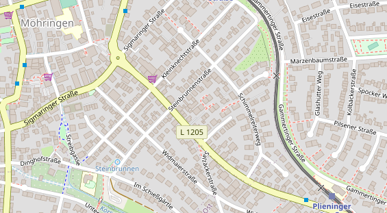 Fahrradwerkstatt auf Satellitenbild