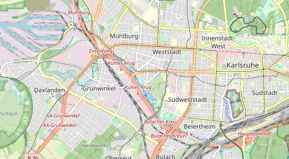 Bicycle workshop on map