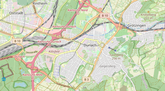 Fahrradwerkstatt auf Karte