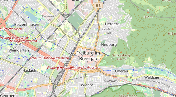 Bicycle workshop on map