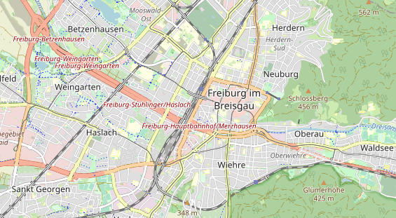 Bicycle workshop on map