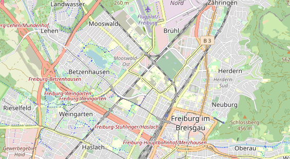 Bicycle workshop on map