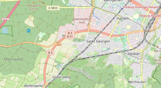 Bicycle workshop on map