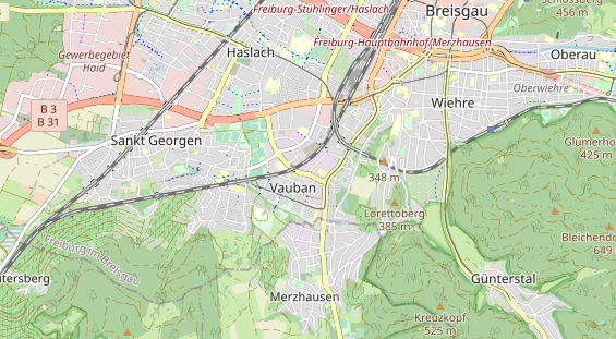 Bicycle workshop on map