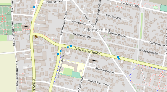Fahrradwerkstatt auf Satellitenbild