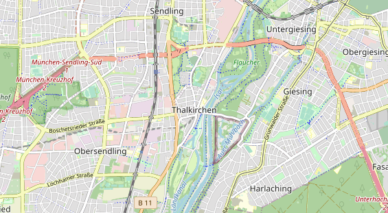 Bicycle workshop on map