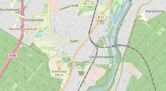 Bicycle workshop on map