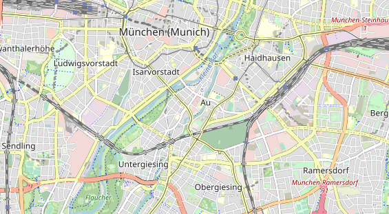 Bicycle workshop on map
