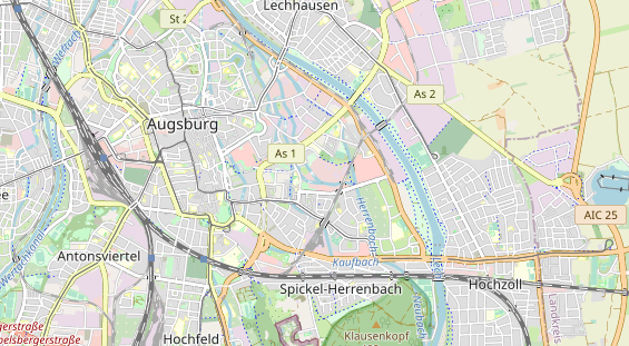 Bicycle workshop on map