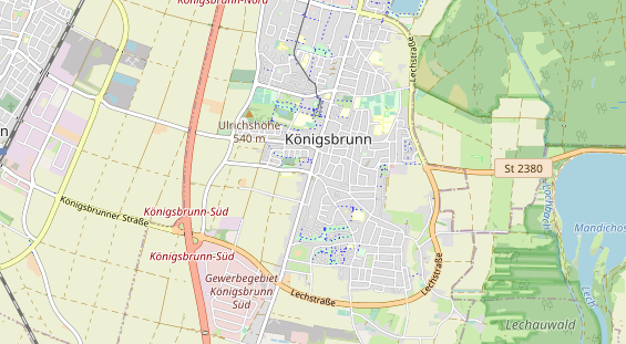 Bicycle workshop on map