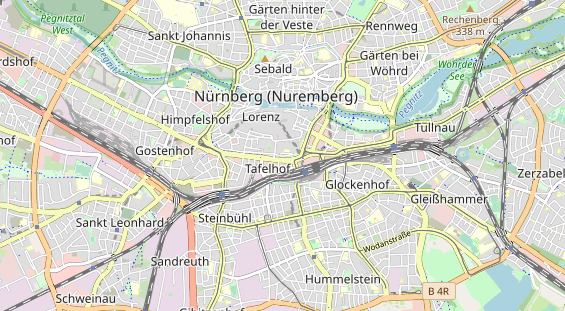 Bicycle workshop on map