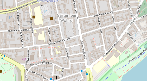 Fahrradwerkstatt auf Satellitenbild