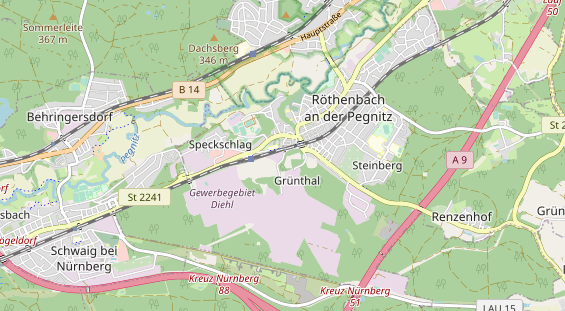 Fahrradwerkstatt auf Karte