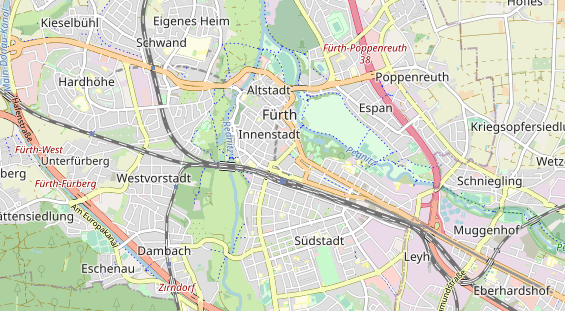 Bicycle workshop on map