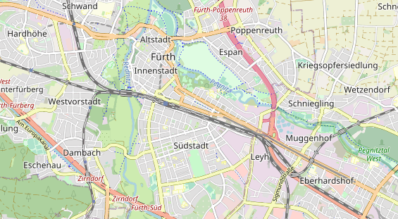 Bicycle workshop on map