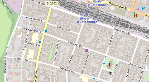 Fahrradwerkstatt auf Karte