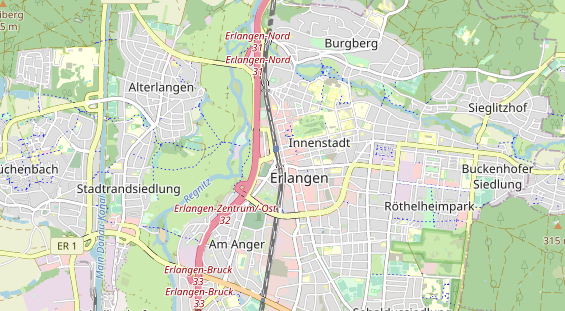Bicycle workshop on map