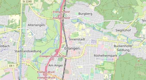 Bicycle workshop on map