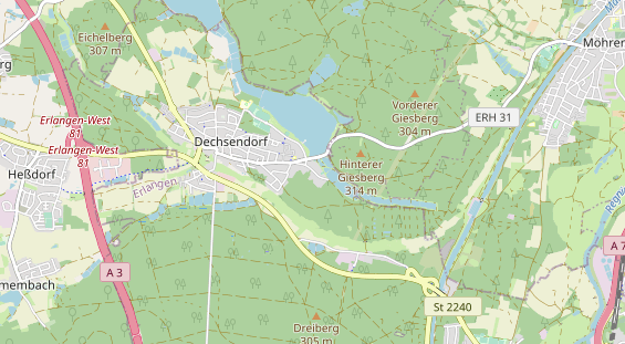 Bicycle workshop on map