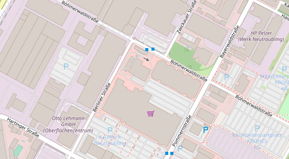 Fahrradwerkstatt auf Karte