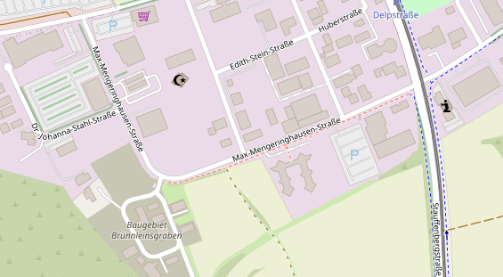 Fahrradwerkstatt auf Satellitenbild