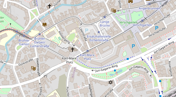Fahrradwerkstatt auf Karte