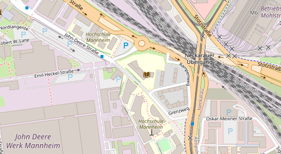 Fahrradwerkstatt auf Satellitenbild
