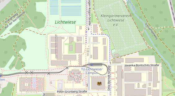 Fahrradwerkstatt auf Satellitenbild