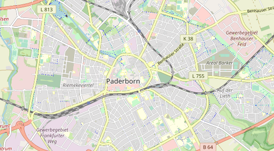 Bicycle workshop on map