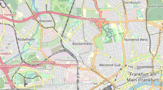 Bicycle workshop on map