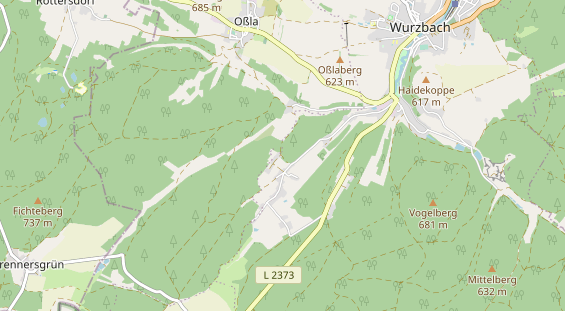 Bicycle workshop on map