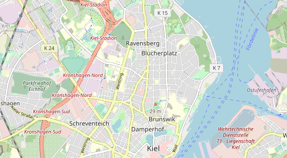 Bicycle workshop on map