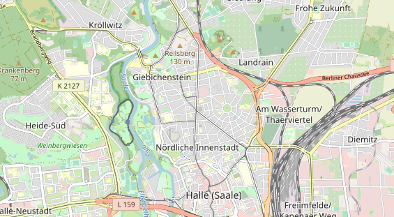 Bicycle workshop on map