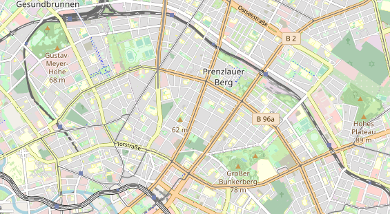 Bicycle workshop on map