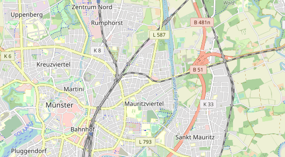 Bicycle workshop on map