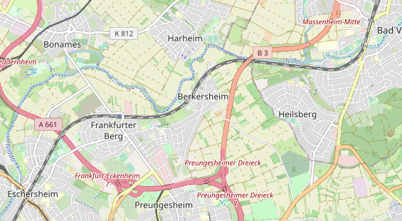 Bicycle workshop on map