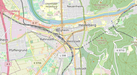 Bicycle workshop on map