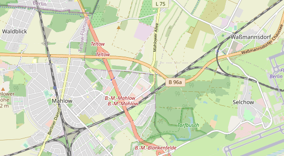 Bicycle workshop on map