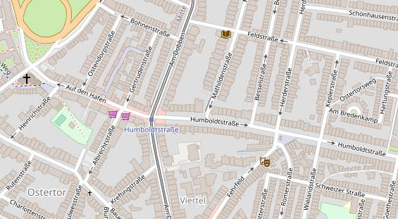Fahrradwerkstatt auf Satellitenbild