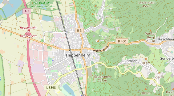 Bicycle workshop on map