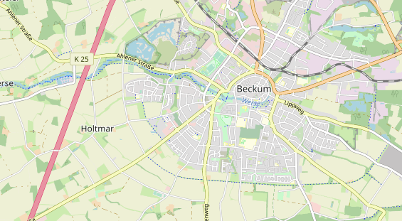 Bicycle workshop on map