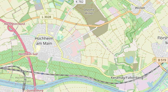 Bicycle workshop on map