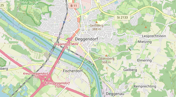 Bicycle workshop on map