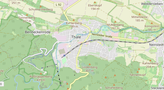 Bicycle workshop on map