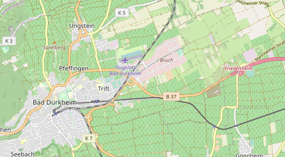 Bicycle workshop on map