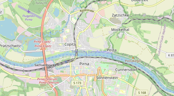 Bicycle workshop on map