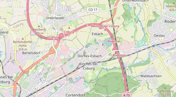 Bicycle workshop on map