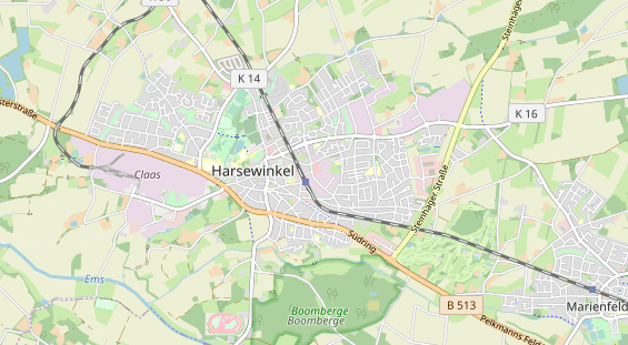 Bicycle workshop on map