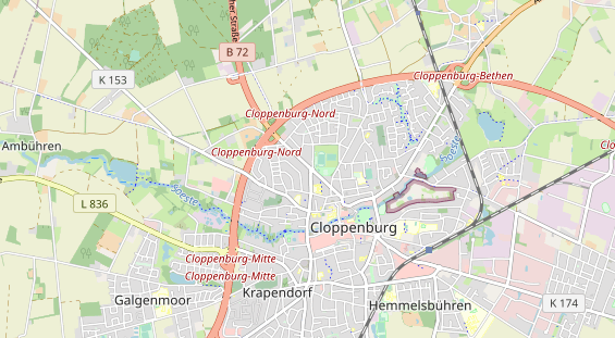 Bicycle workshop on map