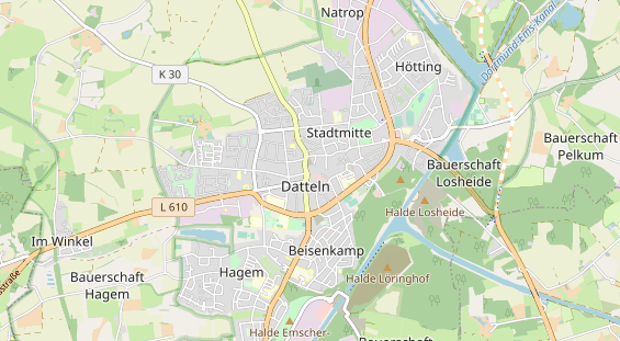 Bicycle workshop on map